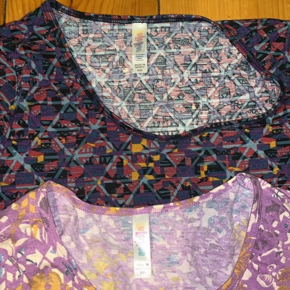 LuLaRoe Size XS Perfect T Shirts.  Lot of 2. - Picture 2 of 6